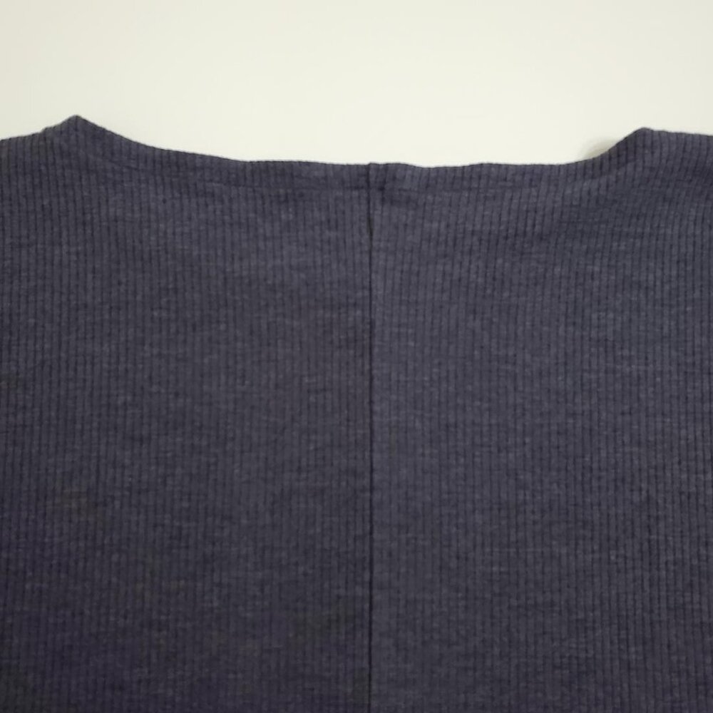 Eileen Fisher Women Ribed Knit Tunic Mini Dress M Boat Neck Stretch Shor… - Picture 9 of 11